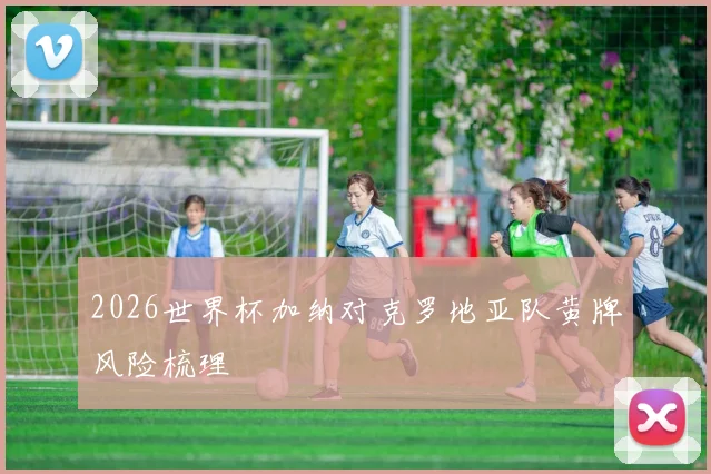 2026世界杯加纳对克罗地亚队黄牌风险梳理